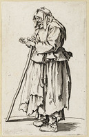 KG 10768
<br/>
Bedelares met munststuk in de hand ("Bedelaars")
<br/>
<em>Callot, Jacques (1592 - 1635)</em>